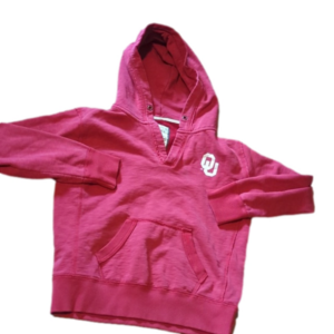 Oklahoma sooners hoodie distressed.